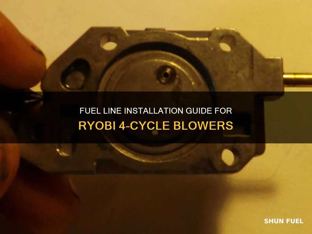 how does fuel lines go ryobi 4 cycle blower