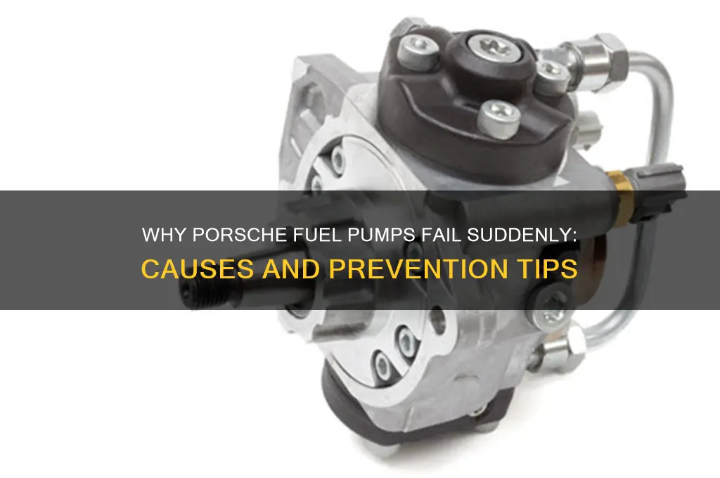 how does fuel pump just die in a porsche