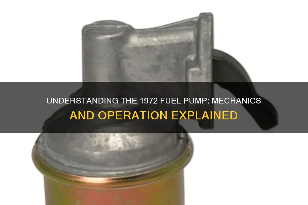 how does fuel pump work in a 1972
