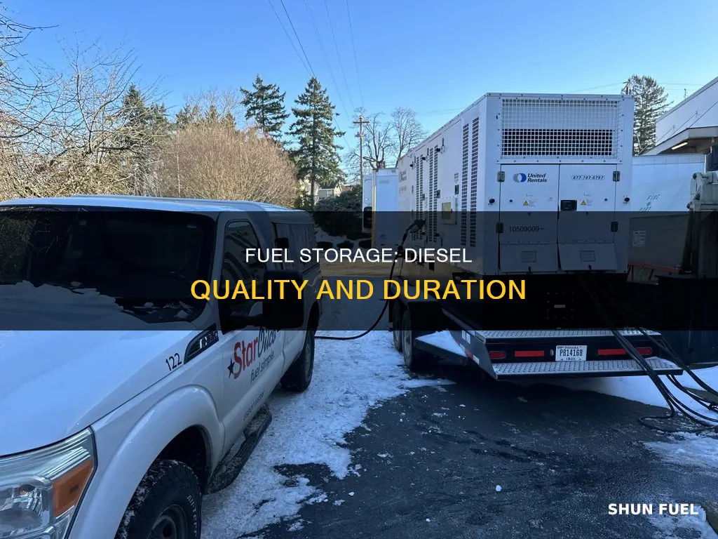 how does fuel storage duration affect fuel quality for diesel