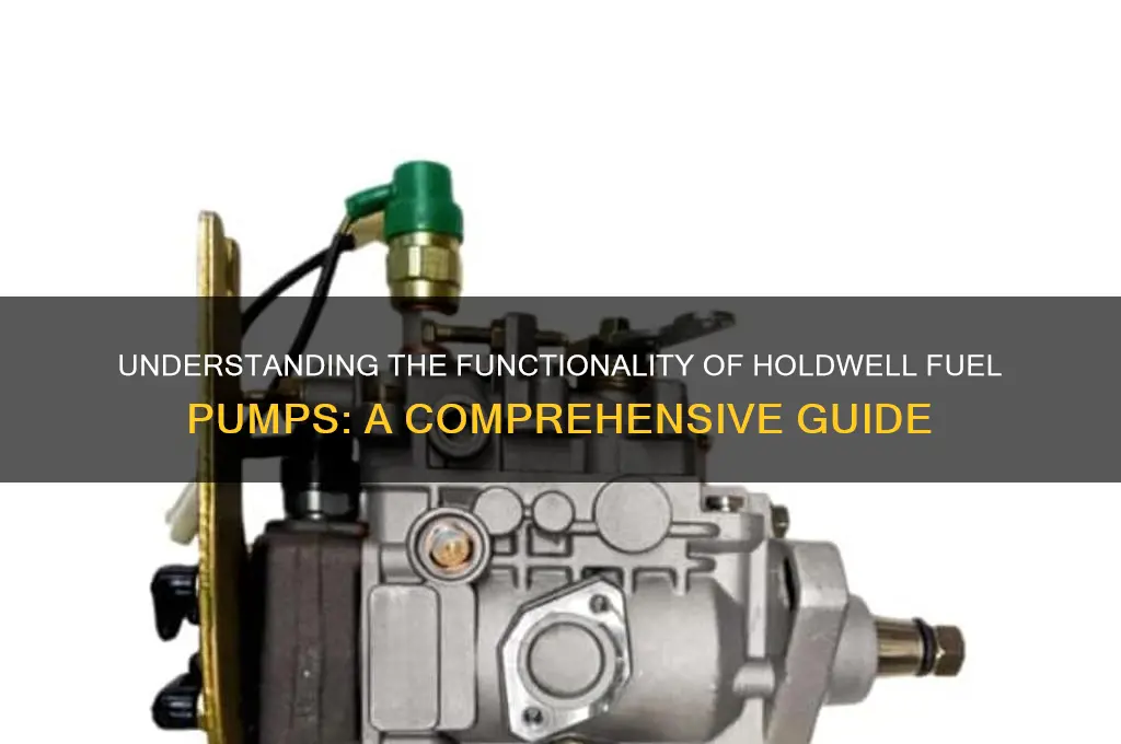 how does holdwell fuel pump wokr