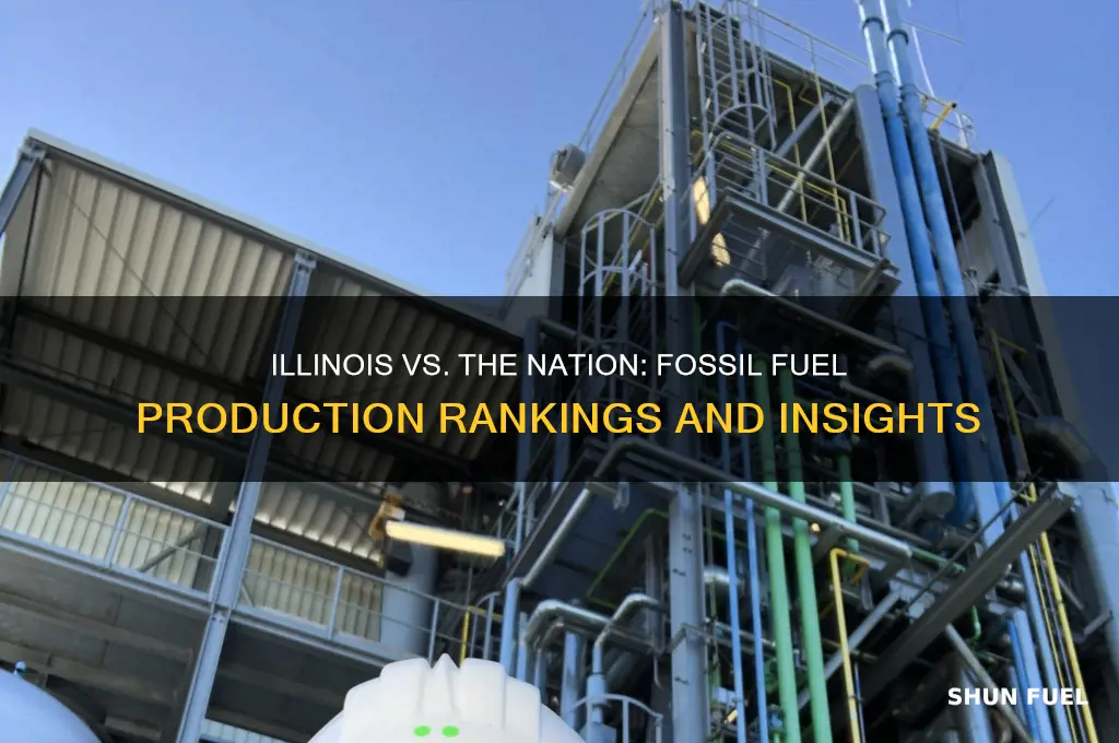 how does illinois compare nationwide in fossil fuel production