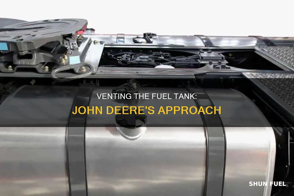 how does john deere vent the fuel tank