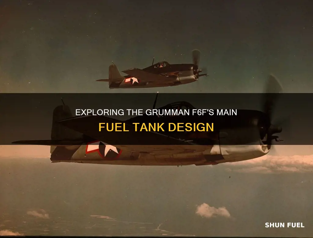 how does main fuel tank of grumman f6f look like