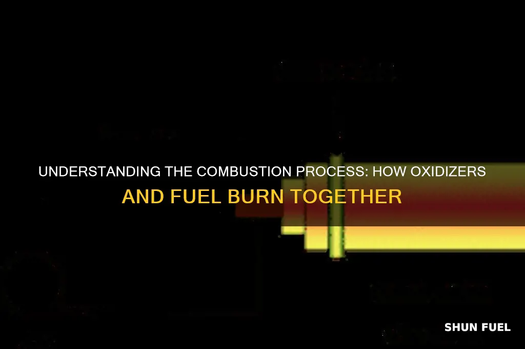 how does oxidizerand fuel burn