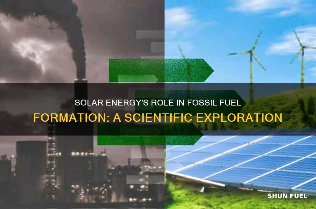 how does solar energy create fossil fuels
