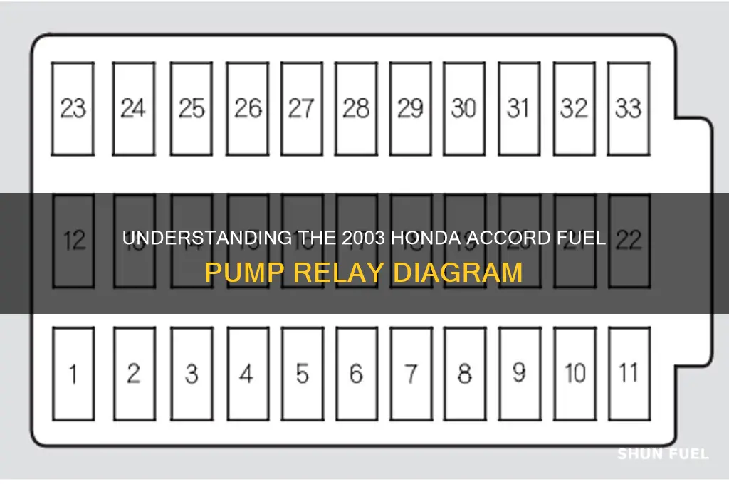 how does the 2003 honda accord fuel pump relay diagram