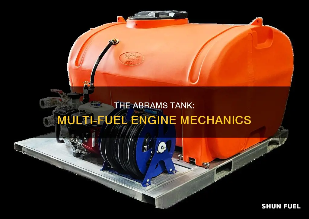 how does the abrams tank multi fuel engine work