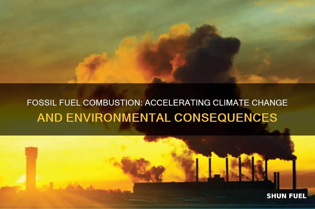 how does the burning of fossil fuels affect climate change