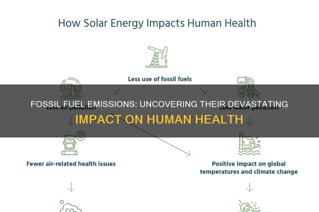 how does the burning of fossil fuels affect human health
