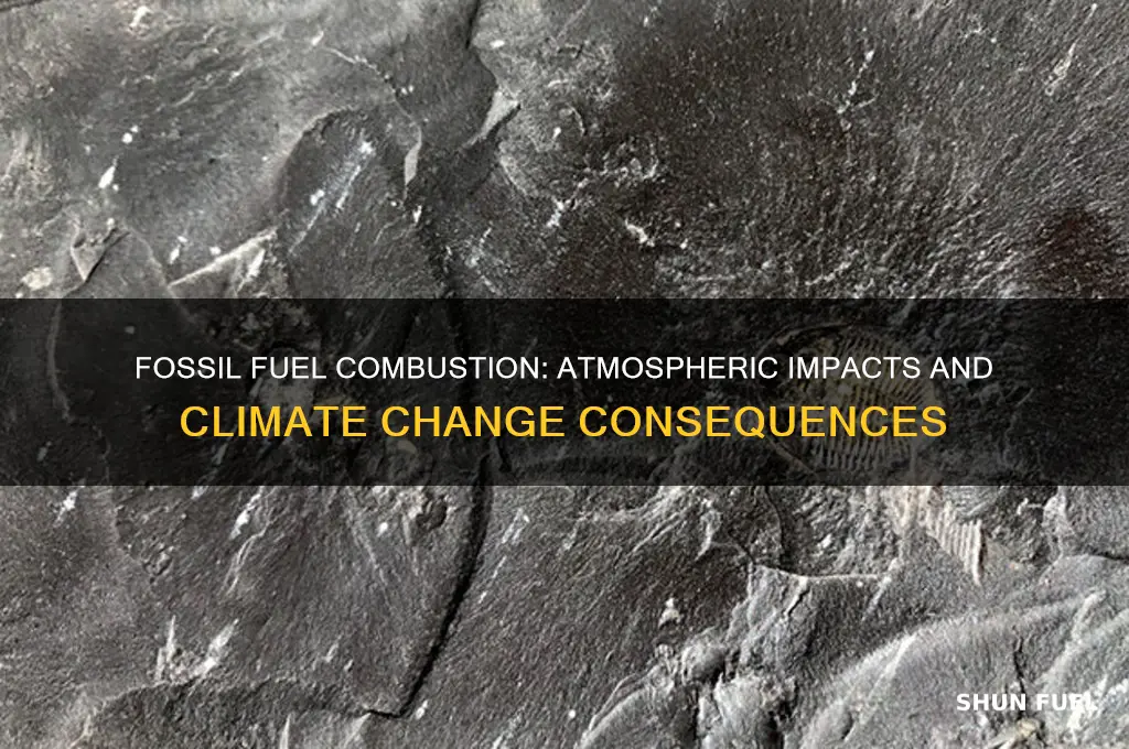 how does the burning of fossil fuels affect the atmosphere