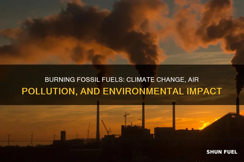 how does the burning of fossil fuels influence