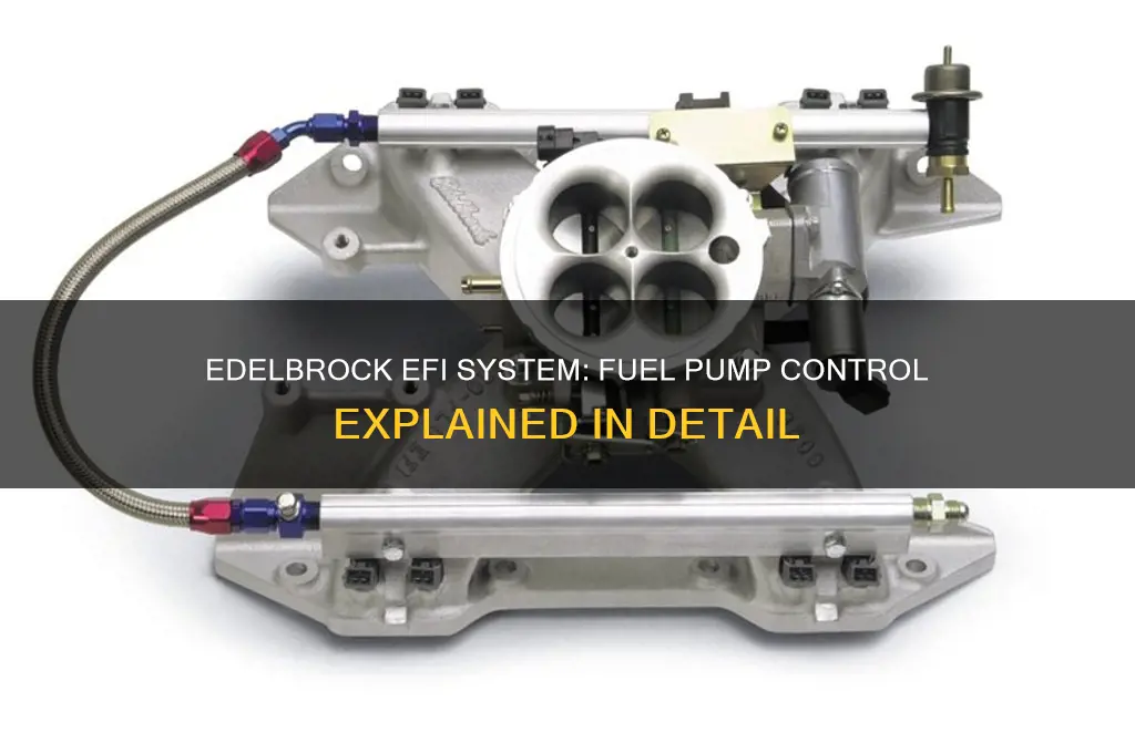 how does the edelbock efi systemcontrol the fuel pump