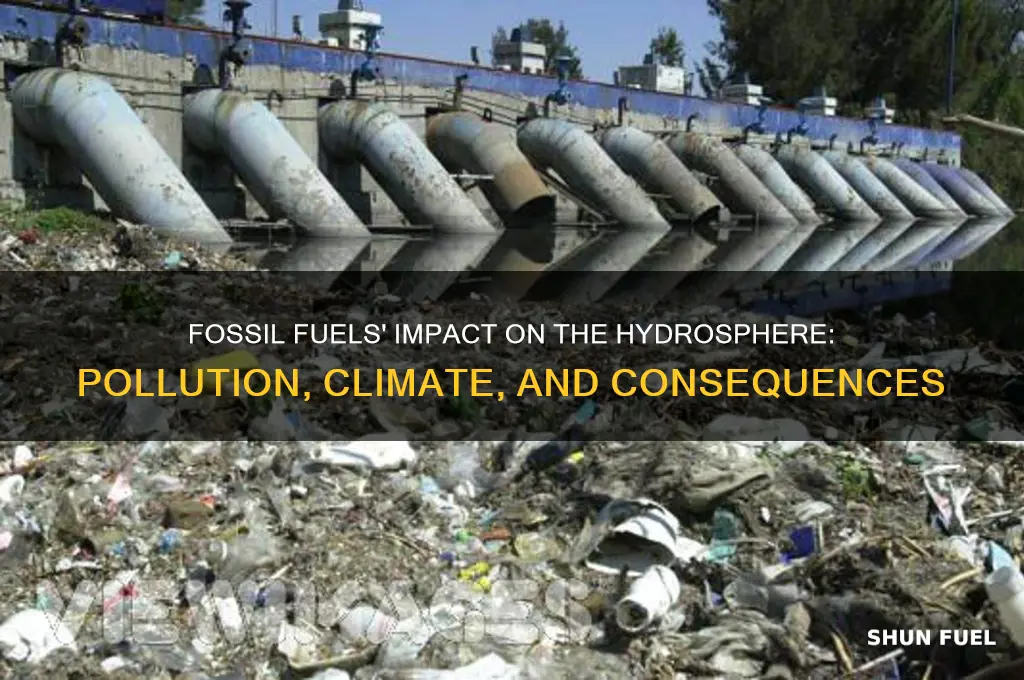 how does the use of fossil fuels affect the hydrosphere
