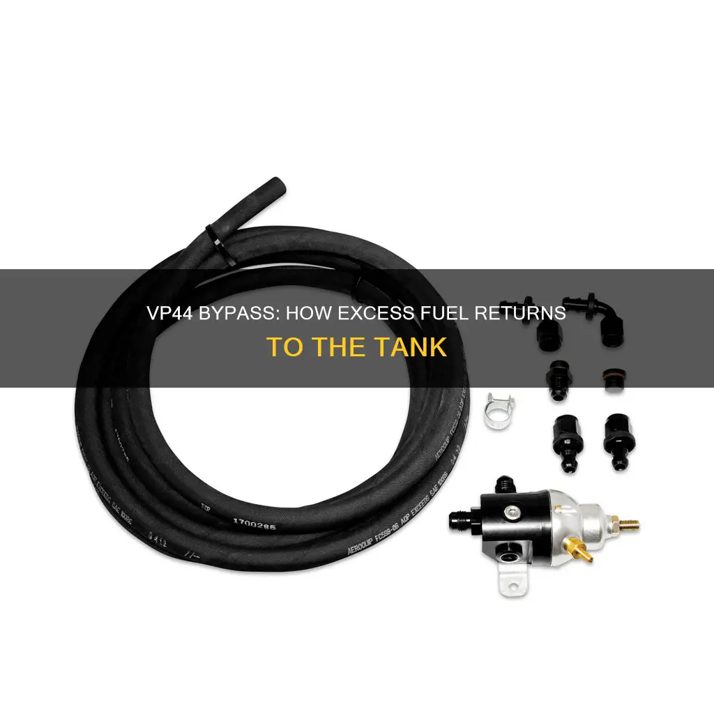 how does vp44 bypass fuel back to the tank