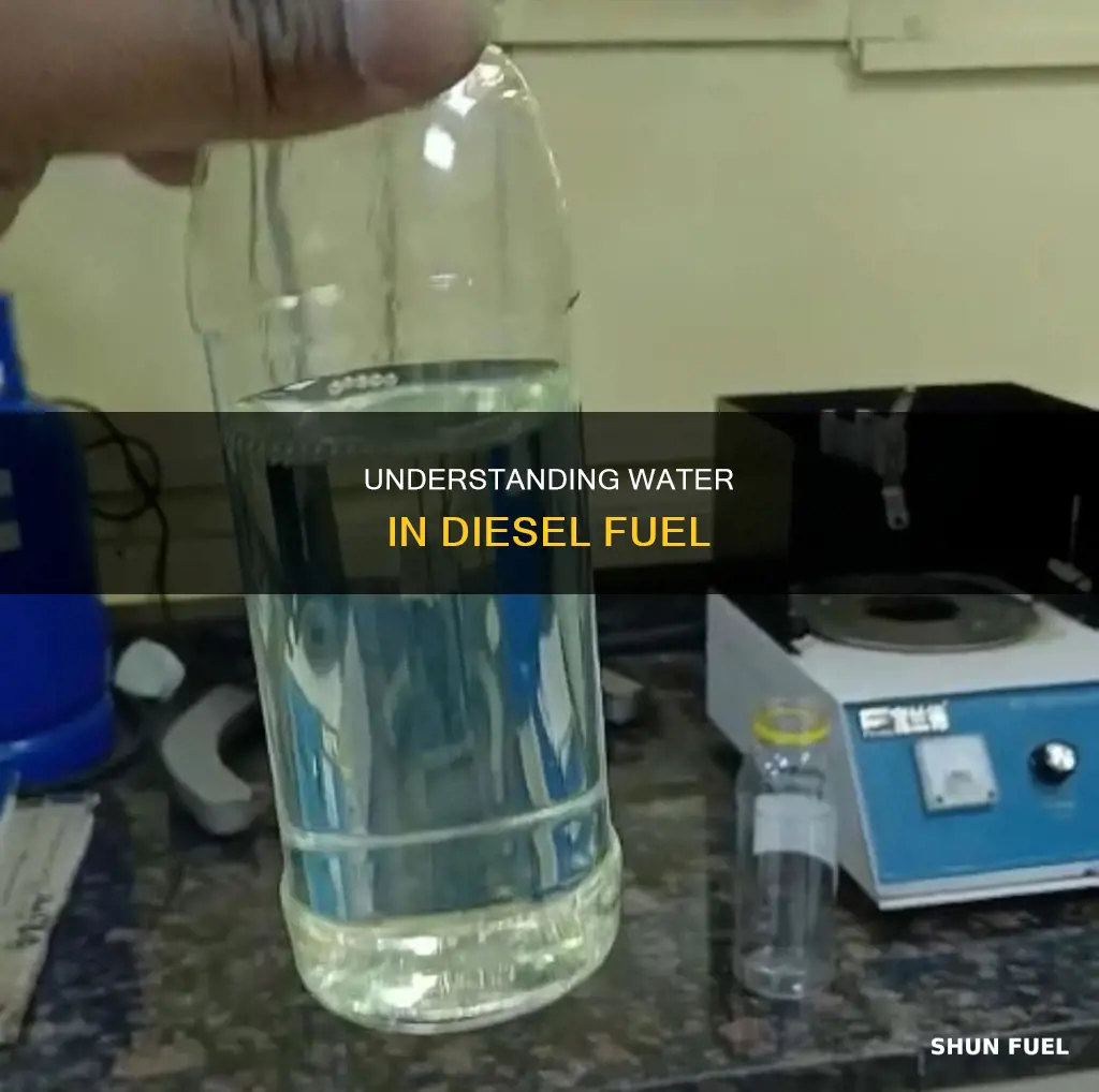 how does water get in diesel fuel