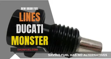Draining Fuel Lines: Ducati Monster Maintenance Guide