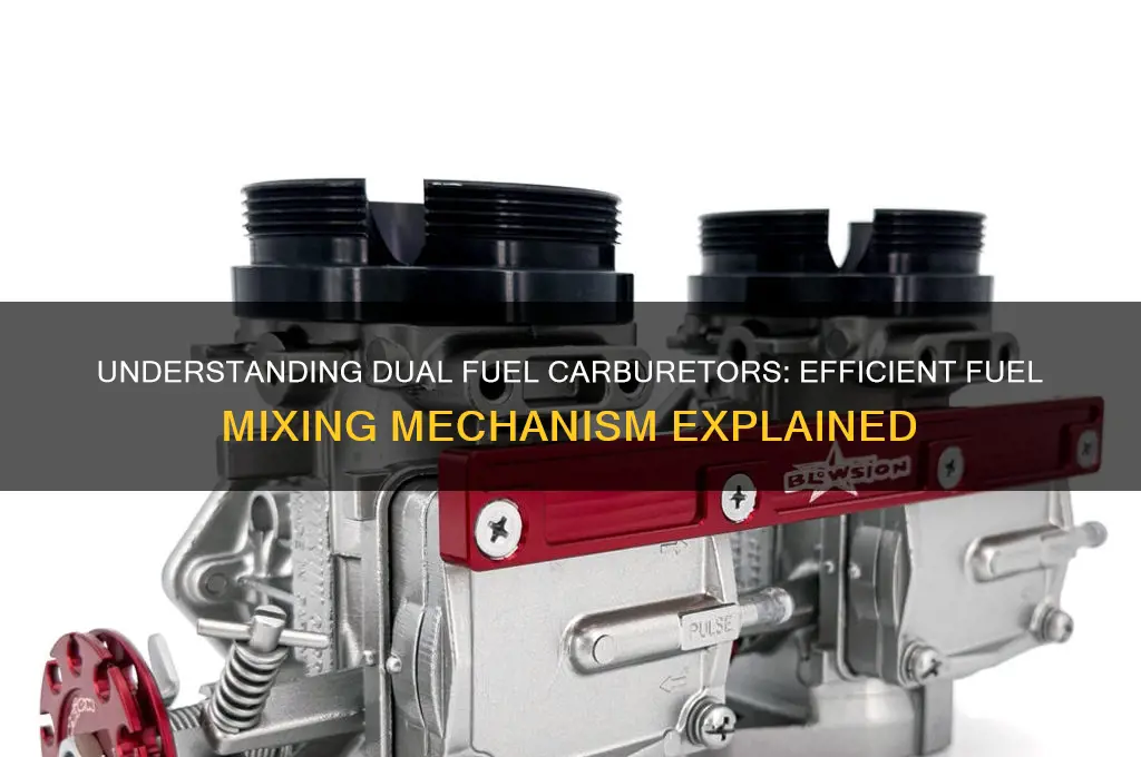 how dual fuel carburetor works