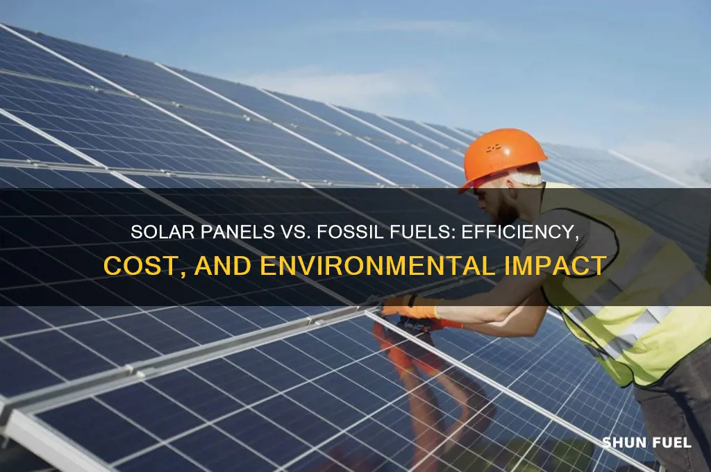 how efficient are modern solar panels compared to fossil fuels