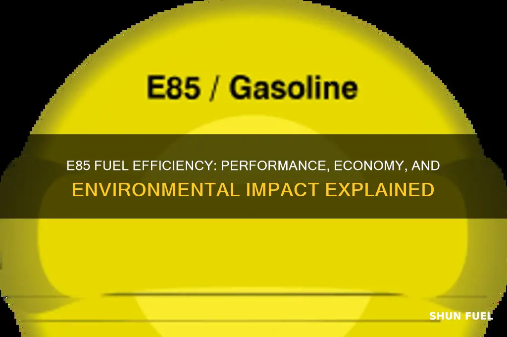 how efficient is e85 fuel