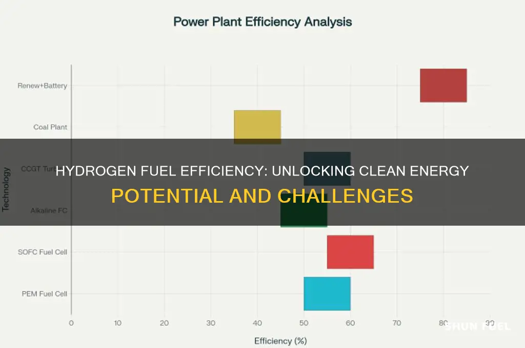 how efficient is hydrogen fuel