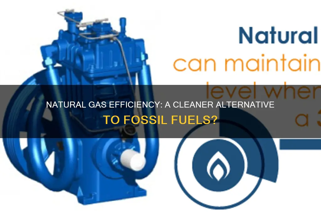 how efficient natural gas vs fossil fuels