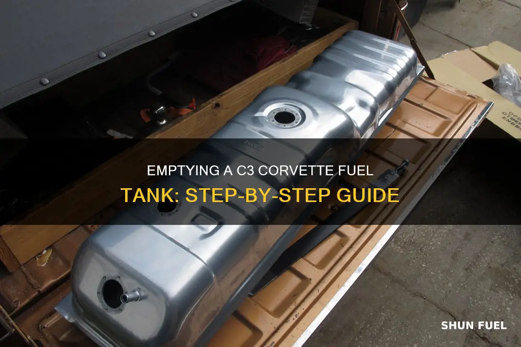 how empty c3 corvette fuel tank