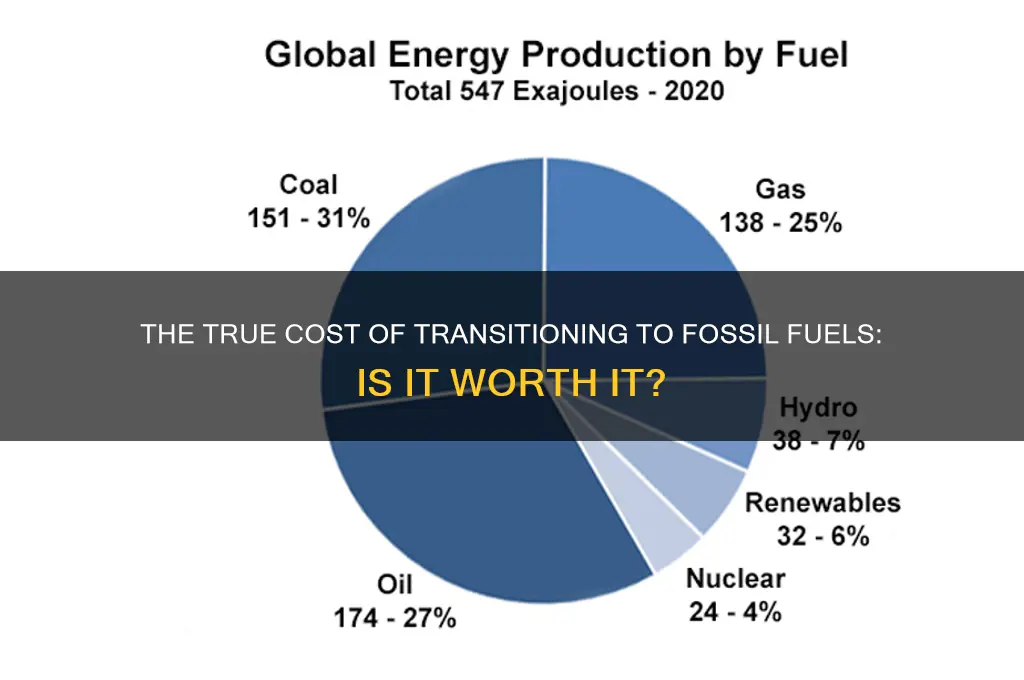 how expensive is it to wswitch to fossil fuels