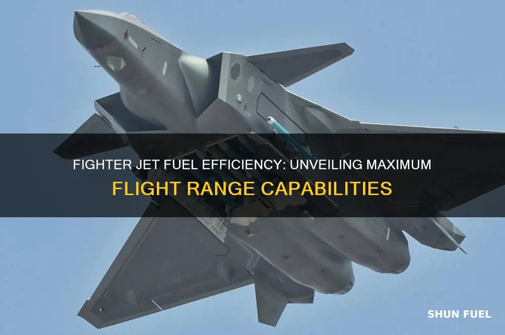 how far can a fighter jet fly on fuel