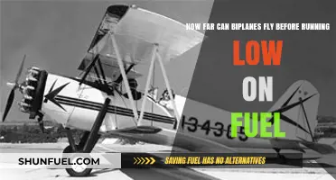 Biplanes' Fuel Efficiency: Exploring Maximum Flight Range Before Refueling
