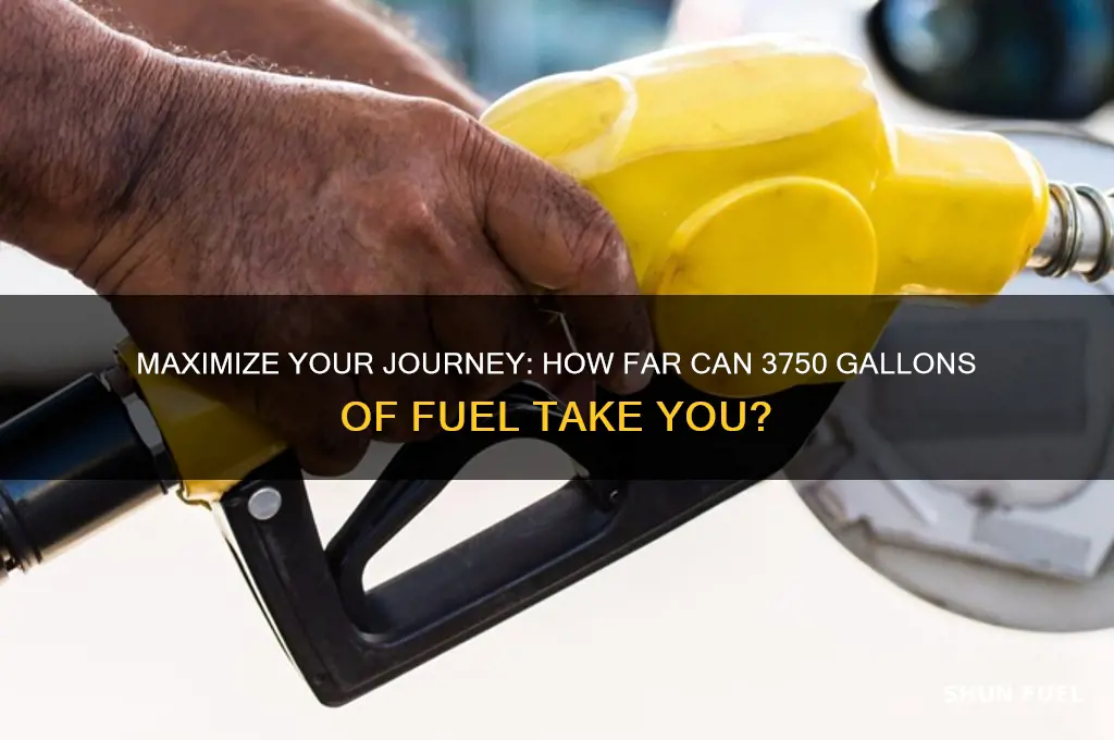 how far can i drive on 3750 gallons of fuel