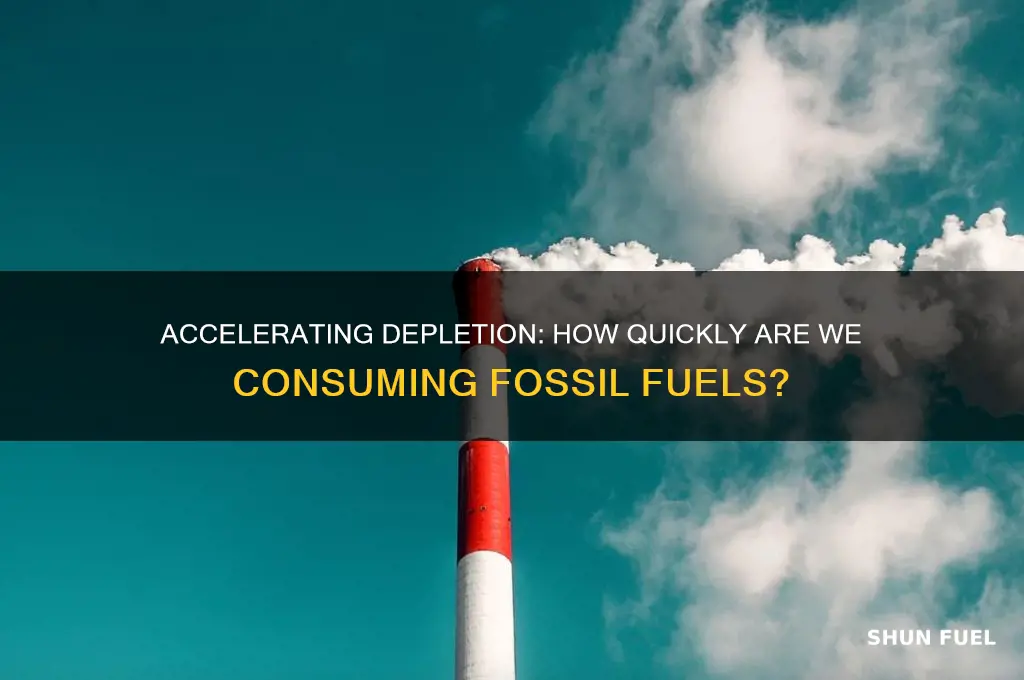 how fast are we using fossil fuels