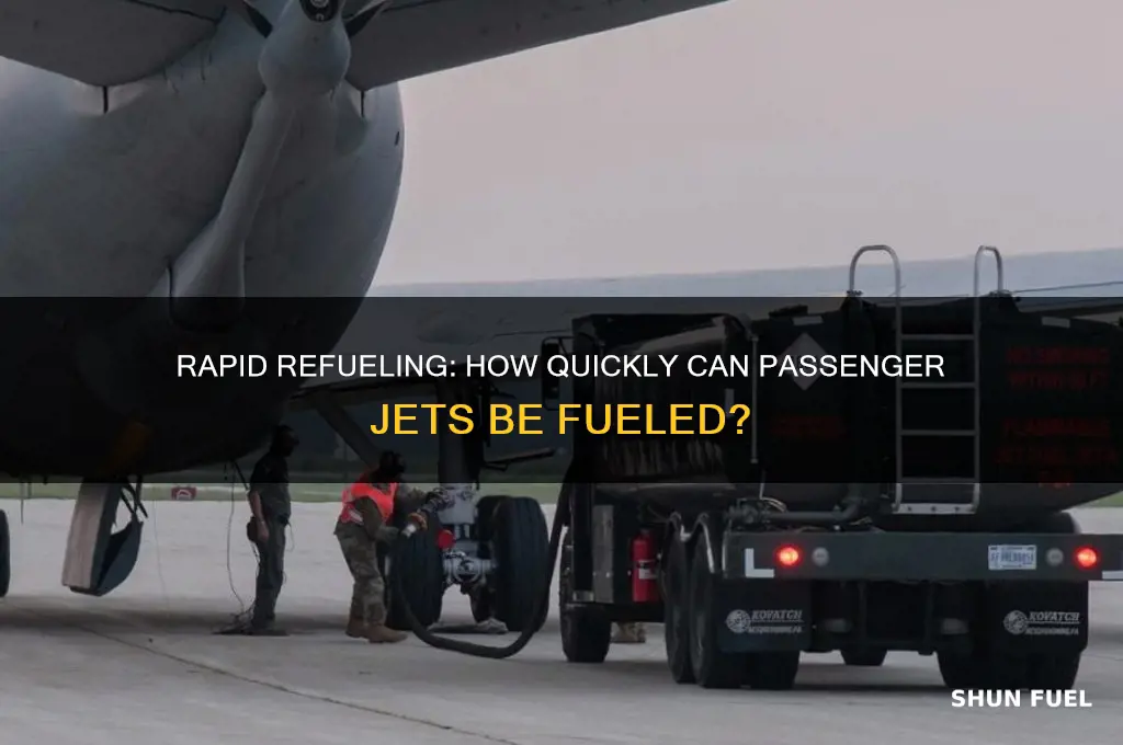 how fast can fuel be pumped into a passenger jet