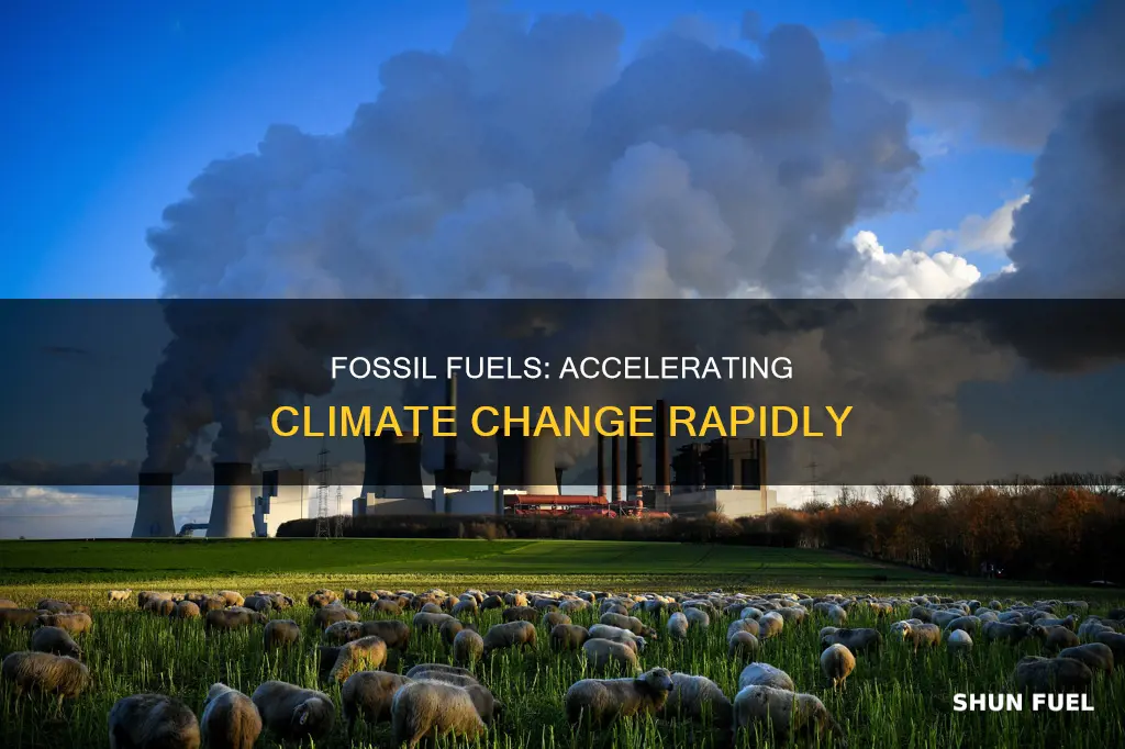 how fast do fossil fuels increase climate change