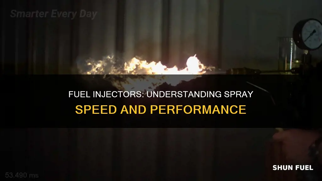 how fast do fuel injectors spray