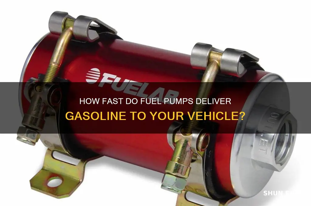 how fast do fuel pumps pump gas