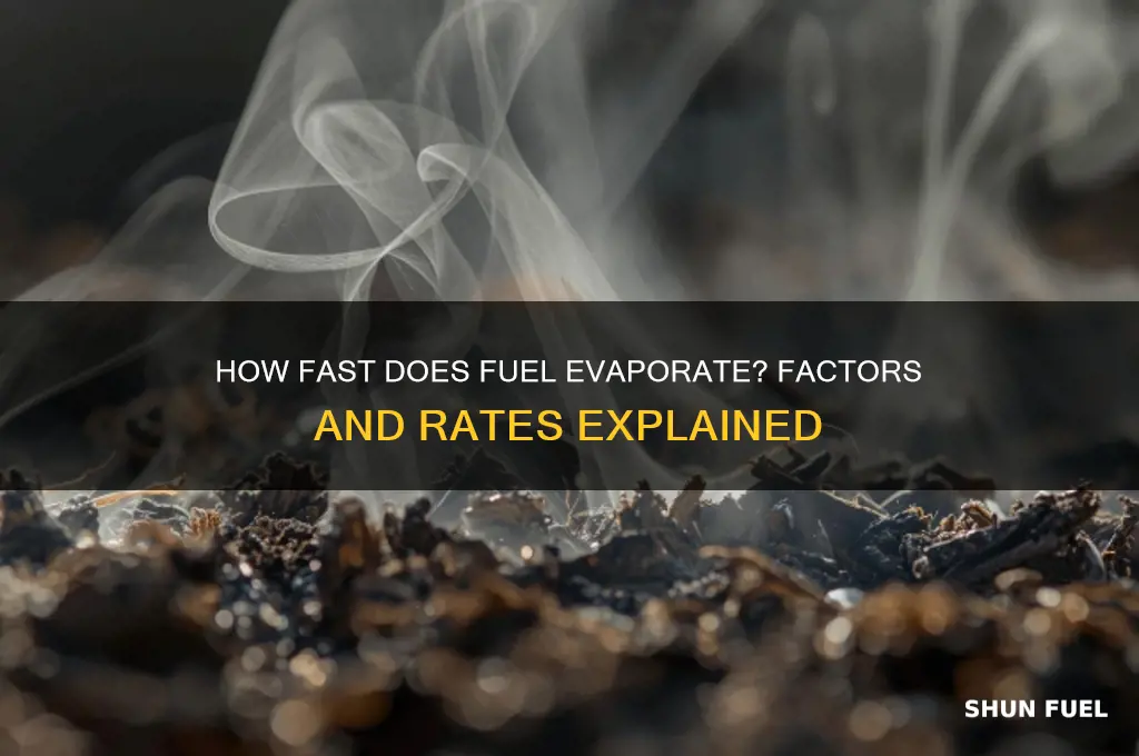 how fast does fuel evaporate