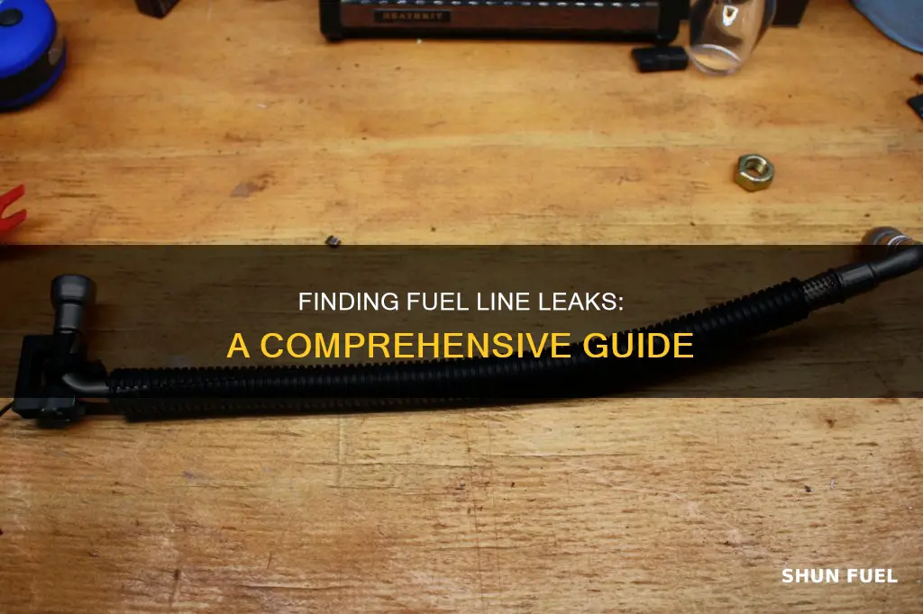how find fuel line leak