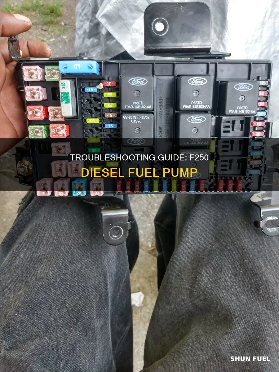 how fix fuel pump f250 diesel