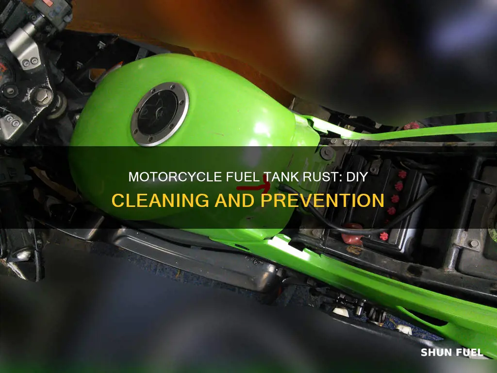 how fix motorcycle rusty fuel tank