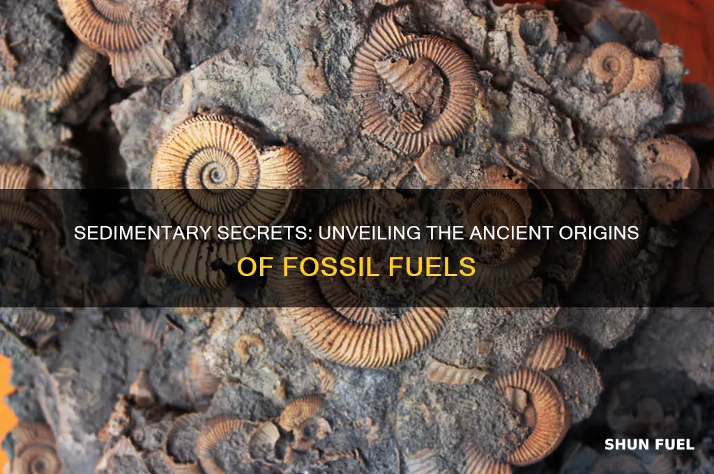 how fossil fuels are formed in sedimentary rocks