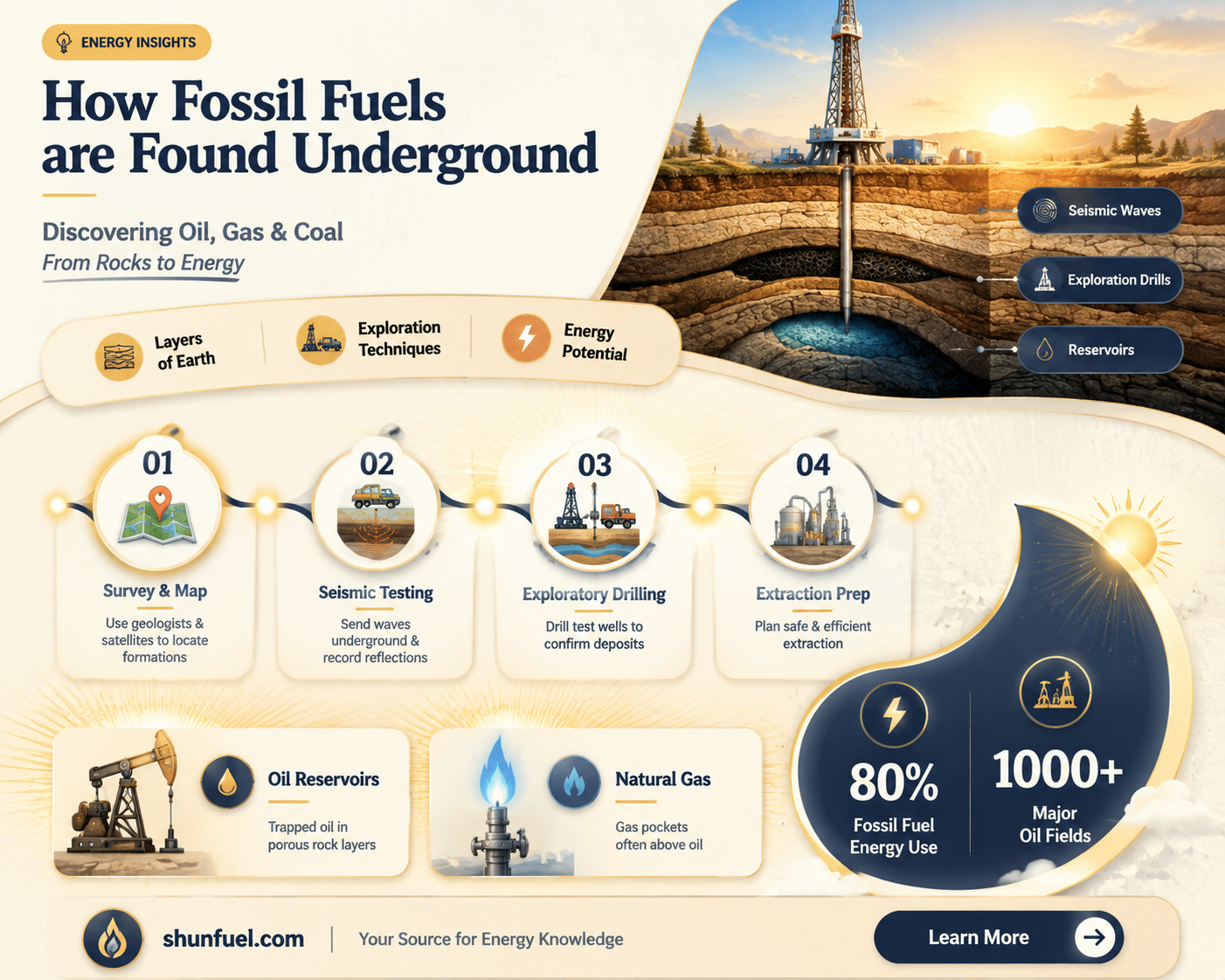 are fossil fuels found in the ground
