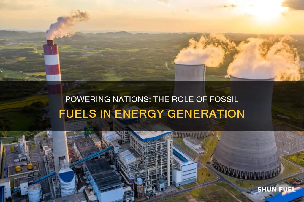 how fossil fuels are used in power stations
