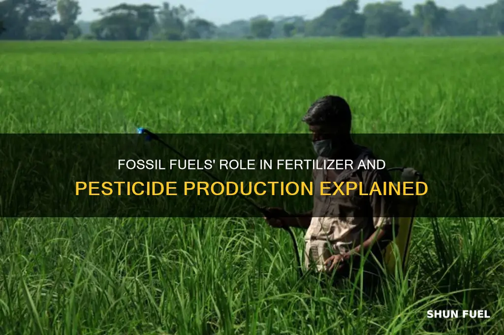 how fossil fuels are used to produce fertilizers and pesticides