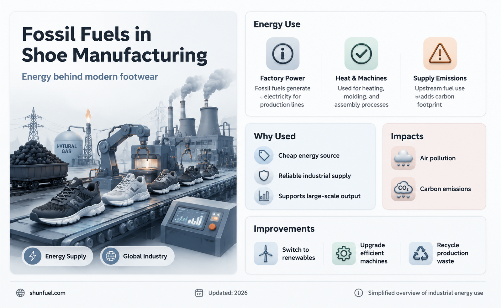 are shoes made of fossil fuels
