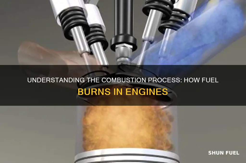 how fuel burns in engine