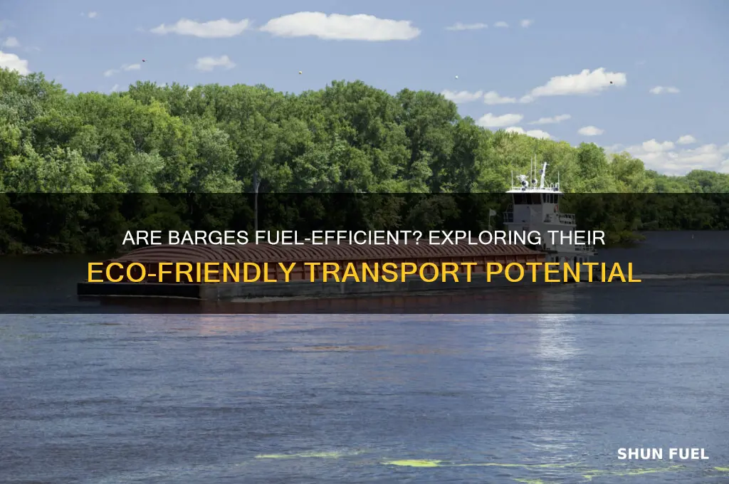how fuel efficient are barges