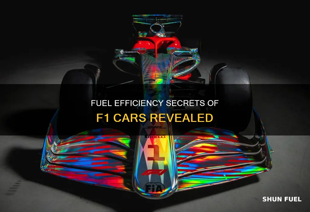 how fuel efficient are f1 cars