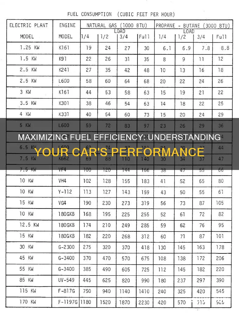 how fuel efficient is my car