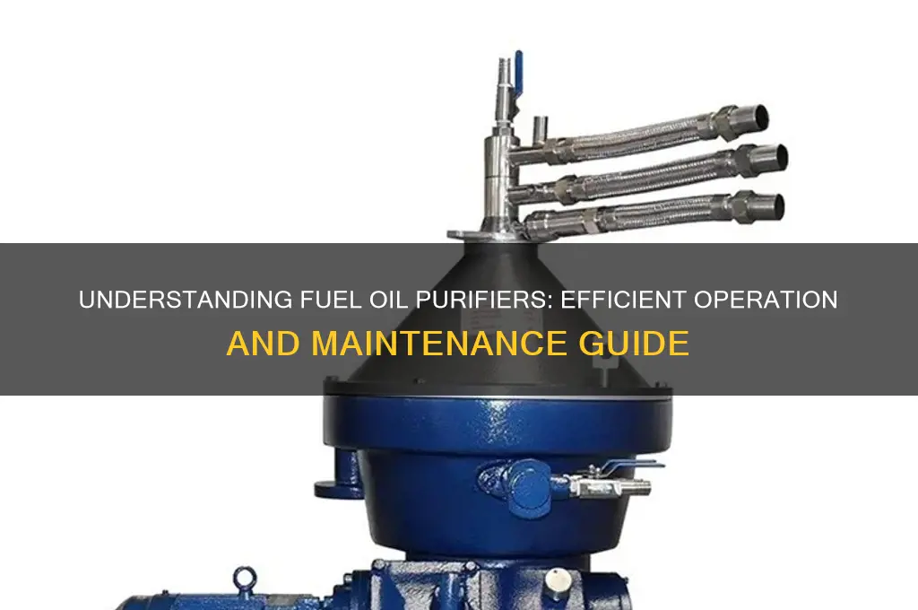 how fuel oil purifier works